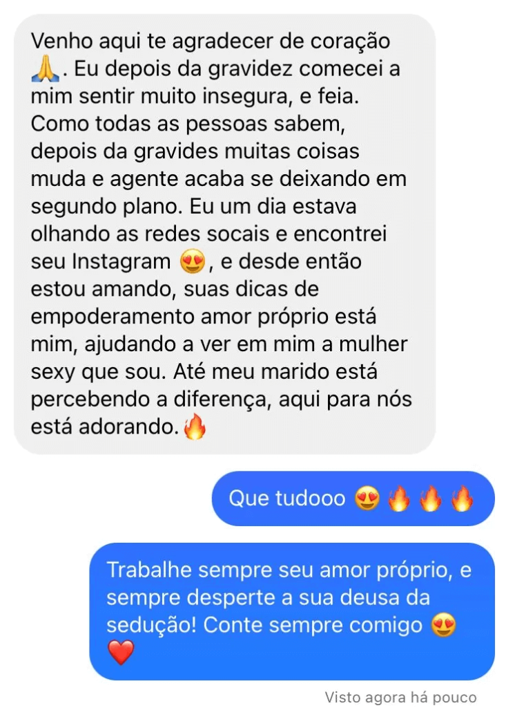 O Método Deusa da Sedução foi criado para capacitar mulheres que desejam desafiar os estereótipos e as crenças limitantes impostas pela sociedade. À medida que crescemos, muitas vezes somos expostas a ideias que nos tornam inseguras, com baixa autoestima e que nos fazem questionar nossa capacidade de alcançar o sucesso. No entanto, com este método, você pode se tornar uma mulher confiante e encantadora, capaz de aplicar a sedução em diversas áreas da vida, e não apenas em relacionamentos românticos. Isso representa um estilo de vida que pode abrir um mundo de possibilidades.