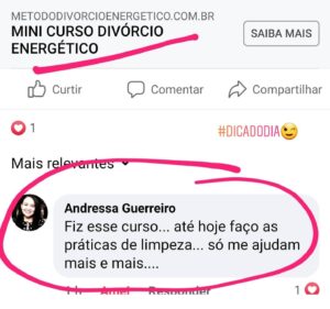 Divórcio Energético Funciona? Sim, o Divórcio Energético funciona. O curso Divórcio Energético oferecido pela Escola Live Universo é descrito como uma ferramenta holística que visa liberar os participantes de conexões energéticas com pessoas, eventos e situações que causaram angústia, dor e sofrimento. O curso é exclusivo e desenvolvido para promover uma limpeza energética profunda no campo energético e vibracional, permitindo que os participantes fechem os ciclos do passado e abram-se para novas possibilidades. O Divórcio Energético Vale a Pena? Sim, o Divórcio Energético vale a pena. O método utiliza técnicas energéticas poderosas e impactantes, com exercícios guiados em vídeos. Alguns dos temas abordados incluem o corte de cordões energéticos com ex-amores, familiares e ex-chefes; a liberação de fluxos energéticos bloqueados pelos pais, avós e ancestrais que influenciam padrões e ciclos repetitivos negativos; o desfazer de promessas e juramentos do passado que podem estar afetando a vida atual; a ressignificação de traumas da infância; o perdão a si mesmo e aos outros; entre outros.