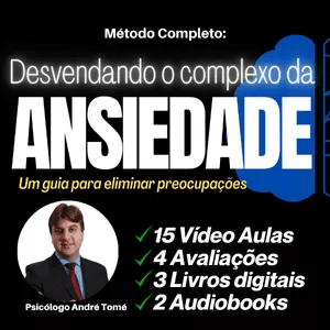 O Método: Desvendando o Complexo da Ansiedade Funciona? Sim, o Método: Desvendando o Complexo da Ansiedade funciona. O curso oferece um método para aliviar a ansiedade e angústias em apenas 8 minutos. Os benefícios incluídos no curso são: Acesso ao grupo de apoio psicológico no WhatsApp. Acesso mensal a vídeo-consultas em grupo ao vivo. Vídeo-consultas gravadas, equivalentes às consultas presenciais. 3 livros digitais do autor, com versões em audiobook. O curso é indicado para pessoas que têm pensamentos acelerados, cansaço mental, angústia, dificuldade para dormir, crises de pânico, medo de sair de casa, problemas nos relacionamentos devido à ansiedade, entre outros sintomas relacionados à ansiedade. No geral, o curso busca fornecer suporte, técnicas e estratégias para ajudar as pessoas a lidarem com a ansiedade e melhorarem sua qualidade de vida. O Método: Desvendando o Complexo da Ansiedade Vale a Pena? Sim, o Método: Desvendando o Complexo da Ansiedade vale a pena. O método é apresentado em diferentes formatos, como áudio, livro digital e vídeos, abrangendo uma variedade de tópicos relacionados à ansiedade, como controle de pensamentos negativos, foco no presente, tomada de decisões firmes, fortalecimento das emoções, superação de traumas passados, gestão do tempo e produtividade, controle da ira e domínio de pensamentos acelerados.