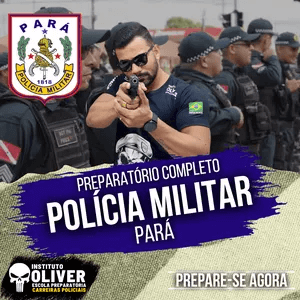 Polícia Militar do Pará 2.0 PM-PA Funciona? Sim, Polícia Militar do Pará 2.0 PM-PA funciona. O Instituto Oliver oferece um curso preparatório especializado em carreiras policiais, com suporte ao aluno 24 horas por dia, materiais atualizados e uma missão de ajudar os estudantes a alcançarem sucesso em concursos públicos para ingressarem nas carreiras policiais. O Polícia Militar do Pará 2.0 PM-PA Vale a Pena? Sim, o Polícia Militar do Pará 2.0 PM-PA vale a pena. A metodologia desse curso é direta, sem enrolação, e focada e no objetivo do aluno que é a aprovação. No quesito custo beneficio o curso é o mais completo e acessível. Para quem o Polícia Militar do Pará 2.0 PM-PA é Bom? O curso oferecido pelo Instituto Oliver é indicado para aqueles que têm interesse em ingressar em carreiras policiais, como por exemplo, a Polícia Federal, Polícia Rodoviária Federal, Polícia Civil, Polícia Militar, entre outras instituições de segurança pública.