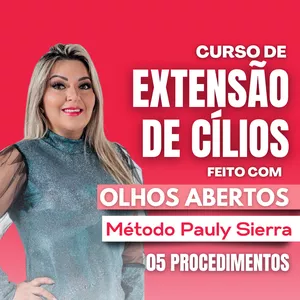 Curso de Extensão de Cílios feito com os Olhos Abertos Funciona? Sim, o Curso de Extensão de Cílios feito com os Olhos Abertos funciona. A famosa técnica é realizada de olhos abertos durante toda a aplicação, proporcionando mais conforto e liberdade a cliente. A extensão é feita em camadas, sem isolamento. O processo é feito de uma forma muito mais rápida do que as tradicionais, levando em torno de apenas 45 minutos. Por conta da rápida aplicação, a profissional consegue dobrar seu atendimento por dia e dessa forma, aumentar rapidamente seu faturamento. O Curso de Extensão de Cílios feito com os Olhos Abertos Vale a Pena? Sim, o Curso de Extensão de Cílios feito com os Olhos Abertos vale a pena. No método de alongamento desenvolvido por Pauly Sierra, são utilizados removedores, colas e selantes exclusivos. Com eles, não é necessário a utilização de isolamento, possibilitando que a aplicação seja feita de olhos abertos. A cola, o removedor e o selante são de origem orgânica e vegana. Todos são hipoalérgicos, livres de látex e cianocrilato. Dessa forma, evitamos processos alérgicos e ardência. Nossos produtos são exclusivos para utilização no método desenvolvido por Pauly Sierra. Eles são dermatologicamente testados e uns dos poucos produtos no país aprovados pela ANVISA.