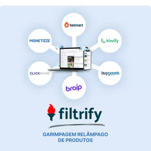 Filtrify Funciona? Sim, Filtrify funciona. O Filtrify é uma plataforma voltada para afiliados no Brasil, com o objetivo de ajudá-los a ter sucesso em suas atividades. A plataforma oferece os seguintes recursos e diferenciais: Centralização de produtos: O Filtrify reúne os produtos de diversas plataformas de afiliados, como Hotmart, Monetizze, Braip, Clickbank, Buygoods e Kiwify. Isso permite que os afiliados encontrem todos os produtos em um só lugar. Garimpagem rápida: A plataforma reduz significativamente o tempo gasto na busca por produtos. Ao invés de horas de pesquisa manual, o Filtrify permite que os afiliados encontrem os produtos relevantes em poucos minutos. Filtros exclusivos: O Filtrify oferece filtros exclusivos que não estão disponíveis nas plataformas originais. Esses filtros permitem encontrar produtos com características específicas, como baixa concorrência, poucos reembolsos, valor de comissão desejado, temperatura, nota mínima e quantidade mínima de avaliações. Favoritos: Os usuários podem marcar os produtos mais relevantes como favoritos, facilitando o acesso posterior. Responsividade: A plataforma é totalmente responsiva e pode ser utilizada tanto em desktops quanto em dispositivos móveis. Filtrify Vale a Pena? Sim,Filtrify vale a pena. O objetivo principal do Filtrify é agilizar o processo de busca por produtos e ajudar os afiliados a identificar as melhores oportunidades de venda. A plataforma se destaca pela facilidade de uso, variedade de filtros e integração com várias plataformas de afiliados.