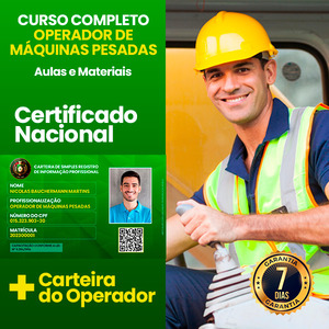 Curso Operador de Máquinas Pesadas Profissional Funciona? Sim, Curso Operador de Máquinas Pesadas Profissional funciona. O curso abrange tópicos relacionados a diferentes máquinas pesadas, como Carregadeiras, Escavadeiras, Motoniveladoras, Retroescavadeiras, Trator de Esteira, Compactador de Solos e Martelos. Os alunos aprenderão sobre o funcionamento dos comandos da carregadeira, regras gerais de segurança do operador, normas regulamentadoras e a operação da retroescavadeira. Curso Operador de Máquinas Pesadas Profissional Vale a Pena? Sim, o Curso Operador de Máquinas Pesadas Profissional vale a pena. O curso é oferecido totalmente online, permitindo que os alunos estudem à distância e com materiais de fácil compreensão, incluindo apostilas gratuitas.