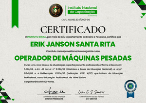 Curso Operador de Máquinas Pesadas Profissional Funciona? Sim, Curso Operador de Máquinas Pesadas Profissional funciona. O curso abrange tópicos relacionados a diferentes máquinas pesadas, como Carregadeiras, Escavadeiras, Motoniveladoras, Retroescavadeiras, Trator de Esteira, Compactador de Solos e Martelos. Os alunos aprenderão sobre o funcionamento dos comandos da carregadeira, regras gerais de segurança do operador, normas regulamentadoras e a operação da retroescavadeira. Curso Operador de Máquinas Pesadas Profissional Vale a Pena? Sim, o Curso Operador de Máquinas Pesadas Profissional vale a pena. O curso é oferecido totalmente online, permitindo que os alunos estudem à distância e com materiais de fácil compreensão, incluindo apostilas gratuitas.