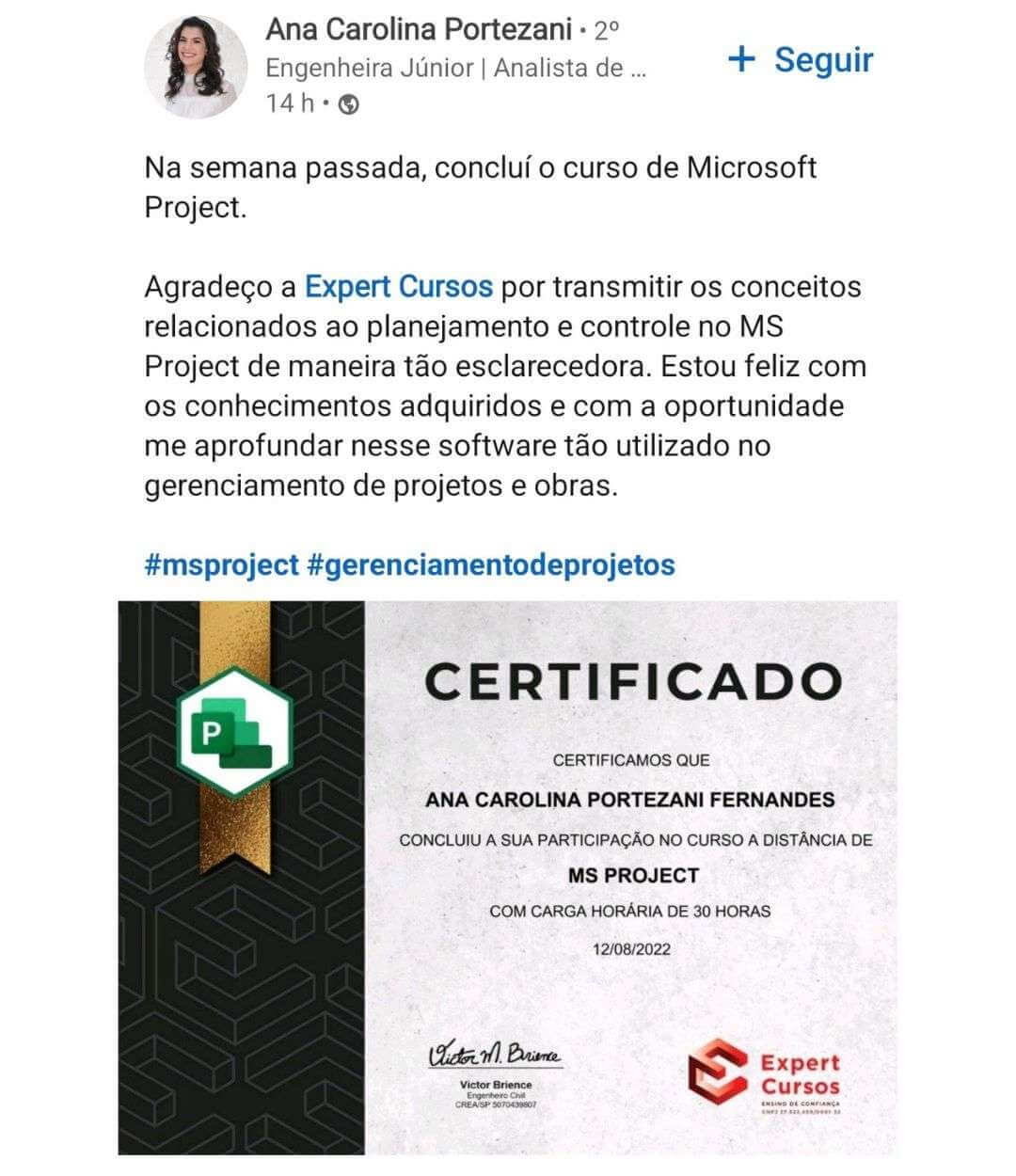 O Curso de MS Project Funciona? Sim, o Curso de MS Project funciona. O curso é composto por 9 módulos com mais de 30 videoaulas. Ele cobre tudo, desde os primeiros passos até técnicas avançadas de planejamento e controle de projetos utilizando o software MS Project. O Curso de MS Project Vale a Pena? Sim, o Curso de MS Project vale a pena. O curso oferece uma abordagem completa e abrangente para aprender a usar o software MS Project para melhorar o planejamento, gerenciamento e controle de projetos e obras. Com videoaulas curtas e diretas, exercícios práticos, acesso vitalício, certificado reconhecido e benefícios extras, é voltado para aqueles que desejam aprimorar suas habilidades profissionais nessa área.