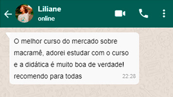 O Curso Macramê na Prática Funciona? Sim, o Curso Macramê na Prática funciona. O curso abrange uma ampla variedade de tópicos relacionados ao Macramê, incluindo nós básicos, nós complexos, tranças, painéis, chaveiros, bolsas, suportes e finalização. Cada módulo apresenta detalhes sobre os aspectos específicos do Macramê, com instruções passo a passo e demonstrações em vídeo. O Curso Macramê na Prática Vale a Pena? Sim, o Curso Macramê na Prática vale a pena. O curso é uma opção abrangente para aprender a técnica de Macramê, com a vantagem de acesso vitalício, certificado de conclusão e uma garantia de satisfação. Se você está interessado em aprender Macramê, este curso pode ser uma opção a considerar, especialmente se você estiver no Brasil.