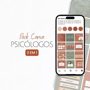 O Pack Canva para Psicólogos Funciona? Sim, o Pack Canva para Psicólogos funciona. O pack de imagens foi desenvolvido com o objetivo de simplificar a produção de conteúdo de alta qualidade para as suas redes sociais. Dessa forma, ele consiste em designs prontos e editáveis, especialmente desenvolvidos para profissionais de Psicologia que desejam facilidade ao realizar o marketing de seu estúdio, sem a necessidade de contratar uma equipe de Marketing! O Pack Canva para Psicólogos Vale a Pena? Sim, o Pack Canva para Psicólogos vale a pena. Aqui estão alguns pontos a considerar ao avaliar se vale a pena para você: Qualidade e praticidade: O pack oferece artes prontas e editáveis para suas redes sociais, o que pode economizar tempo e esforço na criação de conteúdo.  Custo-benefício: Compare o preço do pack com o valor que você atribui à facilidade de criação de conteúdo e à economia de contratar uma equipe de Marketing. Se o pack oferecer uma boa relação custo-benefício, considerando a qualidade e a praticidade que ele proporciona, pode ser uma opção vantajosa. Personalização: O pack permite personalizar as artes de acordo com as suas necessidades e características específicas. Se você puder adaptar as artes para refletir a identidade da sua marca, isso agregará mais valor ao produto.