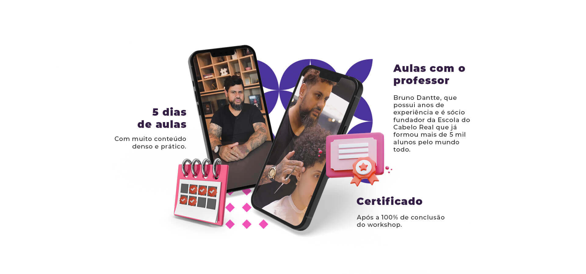 O Workshop Técnicas Básicas para Cachos Funciona? Sim, o Workshop Técnicas Básicas para Cachos funciona. Este Workshop é uma série de 4 aulas de cerca de 2 horas cada uma, onde nos aprofundaremos nas técnicas básicas para Cachos: Finalização e Corte. Durante o curso você aprenderá técnicas e informações sobre o mercado, mostrando as diferenças entre o mercado tradicional e o de cabelos reais. O Workshop Técnicas Básicas para Cachos Vale a Pena? Sim, o Workshop Técnicas Básicas para Cachos vale a pena. O interesse por cabelos cacheados tem aumentado nos últimos anos, com um aumento de 232% nas pesquisas relacionadas ao termo. Isso reflete uma tendência de cabelos mais naturais e sem química, criando uma oportunidade no mercado de beleza para profissionais especializados em cabelos cacheados e crespos. Essa é uma grande oportunidade para empreendedores, já que especialistas nesse tipo de cabelo podem ganhar mais de R$ 6 mil por mês.