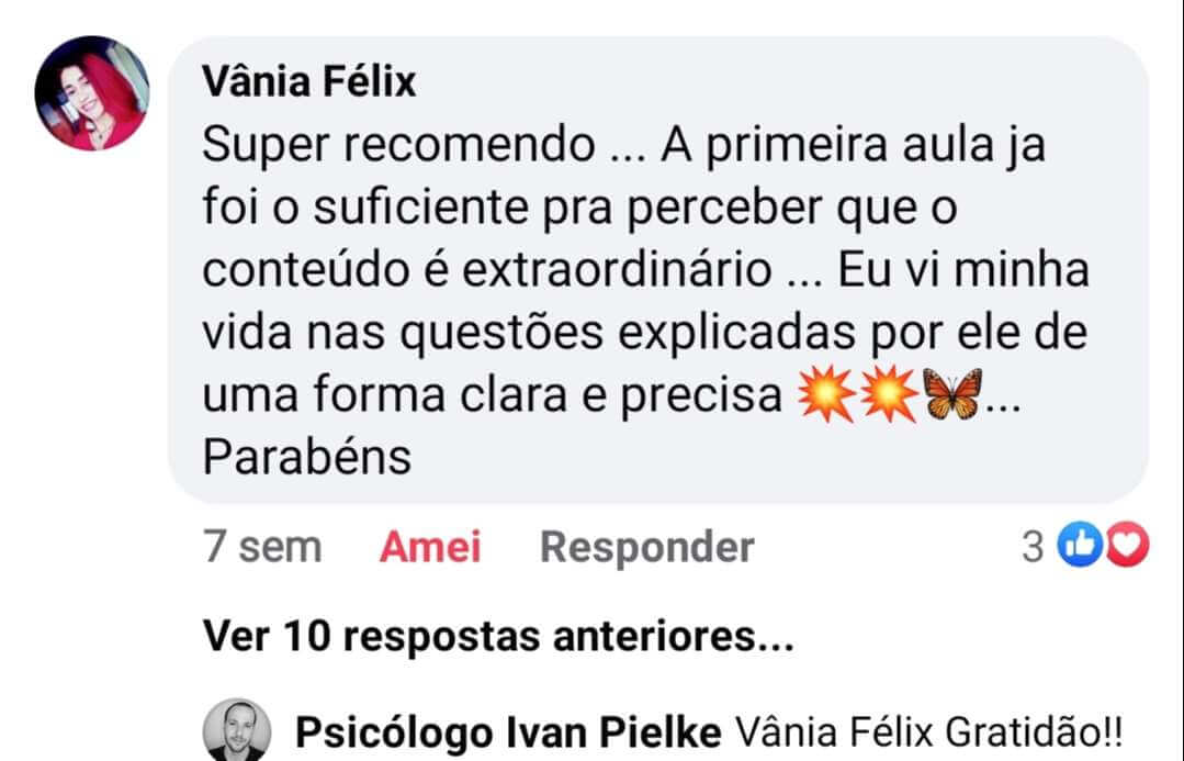 O Curso Psicologia: Descobrindo a Mente Humana Funciona? Sim, o Curso Psicologia: Descobrindo a Mente Humana funciona. O curso abrange temas desde o nível básico até o avançado, proporcionando uma compreensão abrangente da psicologia e do autoconhecimento. Os módulos básico, intermediário e avançado oferecem uma progressão estruturada. O Curso Psicologia: Descobrindo a Mente Humana Vale a Pena? Sim, o Curso Psicologia: Descobrindo a Mente Humana vale a pena. O curso preenche uma grande carência na educação mental e emocional. Esta é uma grande oportunidade para que todos aprendam como funciona a mente humana de forma acessível e objetiva. Adquira muito autoconhecimento e transforme-se. Para quem o Curso Psicologia: Descobrindo a Mente Humana é Bom? Iniciantes: Aqueles sem conhecimento prévio em psicologia. Buscadores de Conhecimento: Indivíduos que desejam aumentar sua carga de conhecimentos. Profissionais que Lidam com Pessoas: Professores, líderes, terapeutas, orientadores espirituais, coaches. Interessados em Desenvolvimento Pessoal: Pessoas que querem aprender a controlar emoções, cativar e influenciar, compreender e auxiliar melhor, e se desenvolver como pessoa.