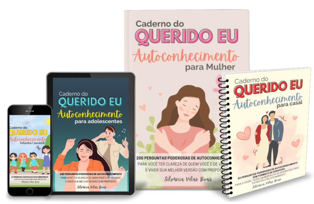 O Livro Querido Eu: Caderno do Autoconhecimento Funciona? Sim, o Livro Querido Eu: Caderno do Autoconhecimento funciona. O Caderno do Querido EU é um kit digital, composto por livros em formato PDF, pronto para impressão. Ele é acessível online de qualquer lugar, com acesso vitalício na plataforma. O Livro Querido Eu: Caderno do Autoconhecimento Vale a Pena? Sim, o Livro Querido Eu: Caderno do Autoconhecimento vale a pena. Listei alguns dos benefícios que esses cadernos podem trazer para você, veja: Autoconhecimento: Maior compreensão das próprias emoções, pensamentos e comportamentos. Melhor tomada de decisões baseada em valores e objetivos pessoais. Desenvolvimento Pessoal: Aumento da autoconfiança e melhoria nas relações interpessoais. Realização profissional através da descoberta de talentos. Equilíbrio e Bem-Estar: Gestão do estresse e promoção de resiliência. Busca por um equilíbrio saudável entre vida pessoal e profissional. Propósito de Vida: Descoberta de paixões e valores para viver com mais significado.