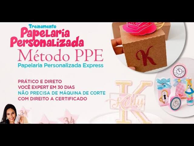 O Treinamento de Papelaria Personalizada para Iniciantes Funciona? Sim, o Treinamento de Papelaria Personalizada para Iniciantes funciona. O curso Método PPE-Papelaria Personalizada Express para iniciantes é projetado para ensinar de forma prática e direta o processo de criação e produção de itens de papelaria personalizada, sem a necessidade de uma máquina de corte. Ele é destinado a iniciantes que desejam iniciar um negócio nesse segmento ou aprender a fazer personalizados para eventos, como festas infantis. O Treinamento de Papelaria Personalizada para Iniciantes Vale a Pena? Sim, o Treinamento de Papelaria Personalizada para Iniciantes vale a pena. O curso  é dividido em etapas didáticas para aprendizado progressivo e ainda inclui exercícios práticos e aulas passo a passo, suporte via WhatsApp por um ano, proporcionando auxílio contínuo e acesso vitalício às aulas para que os alunos possam revisitar o conteúdo sempre que necessário. Para quem o Treinamento de Papelaria Personalizada para Iniciantes é Bom? Iniciantes interessados em iniciar um negócio de papelaria personalizada. Pais que desejam criar personalizados para festas de seus filhos e economizar dinheiro. Pessoas que querem aprender uma habilidade criativa relacionada à papelaria.