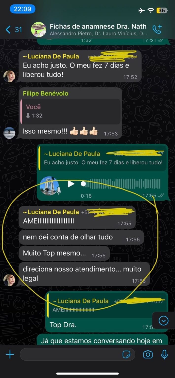 O Curso Fábrica de Anamneses da Nath Funciona? Sim, o Curso Fábrica de Anamneses da Nath funciona. Você está buscando a excelência em sua clínica de estética? Deseja proporcionar uma experiência diferenciada para cada cliente, desde o primeiro contato até o acompanhamento pós-tratamento? Neste curso único no Brasil, você terá acesso vitalício a uma plataforma inovadora que oferece fichas de atendimento de alto padrão, projetadas para trazer praticidade e qualidade aos seus projetos em 2024. Essas fichas foram desenvolvidas pensando em cada detalhe, refletindo profissionalismo e sofisticação para impressionar seus clientes desde o início. O Curso Fábrica de Anamneses da Nath Vale a Pena? Sim, o Curso Fábrica de Anamneses da Nath vale a pena. A Dra. Nath, biomédica esteta com vasta experiência e certificações reconhecidas, é a criadora e idealizadora das Anamneses de Alta Performance. Sua expertise e conhecimento estão refletidos em cada detalhe dessas fichas, que foram validadas juridicamente para garantir segurança e confiança aos profissionais da estética. Se você deseja oferecer o melhor em sua clínica e se destacar no mercado de estética avançada, entre em contato hoje mesmo e descubra como essas fichas de anamneses podem transformar o seu negócio. Eleve sua estética a um novo patamar, onde cada visita é uma experiência que transcende as expectativas. Para quem o Curso Fábrica de Anamneses da Nath é Bom? Profissionais de Estética e Beleza: Esteticistas, cosmetologistas, terapeutas corporais e faciais que desejam elevar a qualidade dos seus serviços e a experiência dos clientes. Biomédicos Estetas e Profissionais da Saúde Estética: Biomédicos com especialização em estética, enfermeiros estetas e outros profissionais da saúde que atuam ou desejam atuar no segmento de estética avançada. Proprietários de Clínicas de Estética: Empreendedores que gerenciam clínicas de estética e desejam implementar prontuários de anamneses de alto padrão para diferenciar sua clínica no mercado. Estudantes de Estética e Áreas Relacionadas: Estudantes que buscam se capacitar e se destacar no mercado de estética com conhecimentos avançados em anamneses e prontuários. Profissionais em Busca de Atualização e Diferenciação: Profissionais que buscam se atualizar com as últimas tendências e protocolos da estética, procurando se diferenciar e oferecer serviços de alta qualidade.