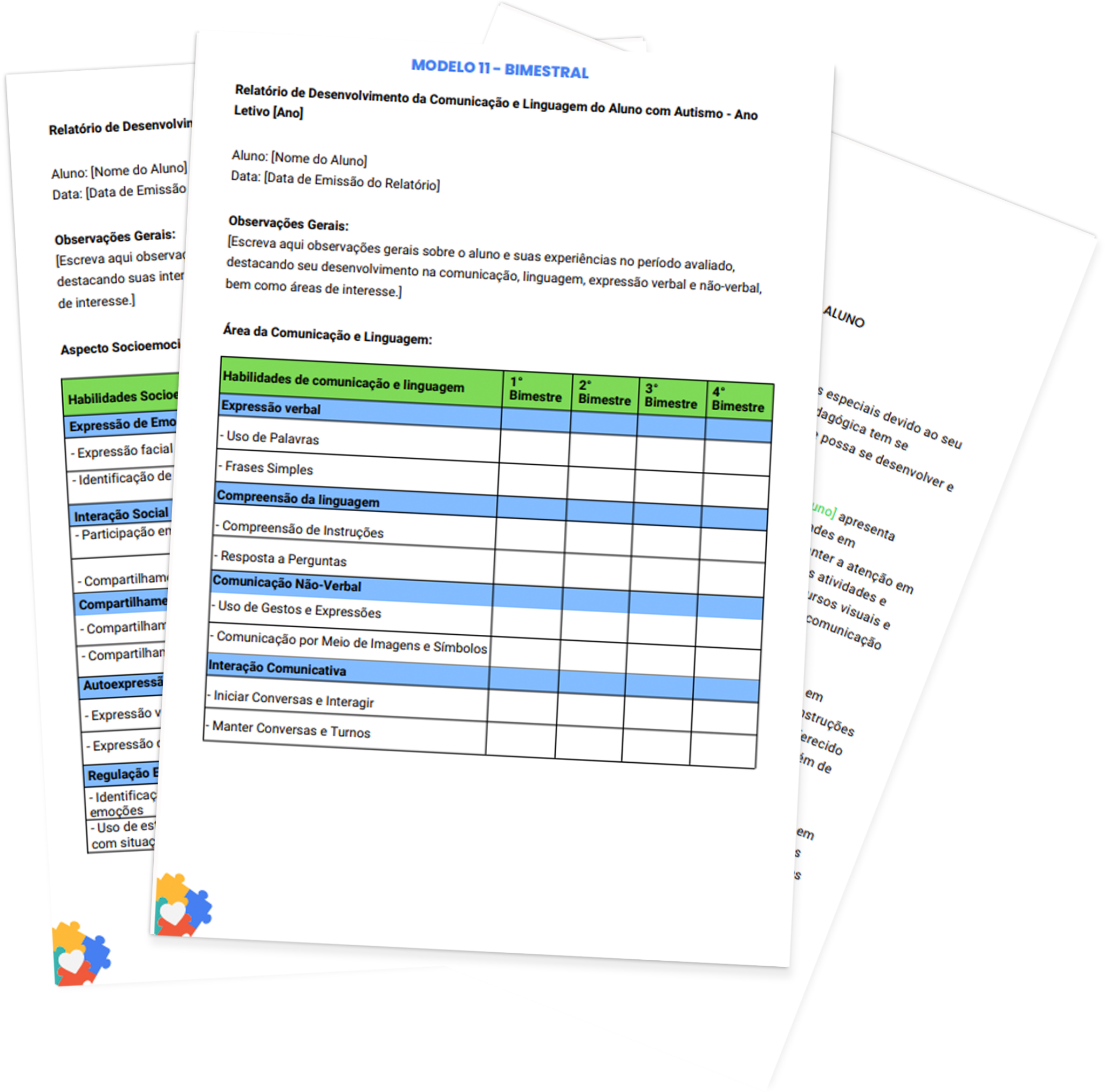 O Modelos de Relatórios para Educação Especial Funciona? Sim, o Modelos de Relatórios para Educação Especial funciona. Na busca incessante por uma educação de qualidade e personalizada, os relatórios customizados têm se destacado como uma ferramenta indispensável para acompanhar e potencializar o desenvolvimento dos alunos. Com a missão de revolucionar a trajetória educacional dos estudantes, apresentamos uma gama completa de recursos que promovem uma análise abrangente e precisa, moldando o futuro dos aprendizes de forma singular. Desde a educação infantil até o ensino fundamental, nossos relatórios oferecem uma visão holística do progresso acadêmico, fornecendo insights valiosos tanto em nível individual quanto coletivo. Com mais de 150 modelos disponíveis, garantimos uma análise sob medida para cada necessidade educacional. O Modelos de Relatórios para Educação Especial Vale a Pena? Sim, o Modelos de Relatórios para Educação Especial vale a pena. O acompanhamento do avanço de cada estudante é realizado com precisão e eficácia, permitindo intervenções pedagógicas direcionadas e estratégias de ensino personalizadas para maximizar o potencial de aprendizagem. Reafirmando nosso compromisso com a inclusão, oferecemos suporte educacional especializado (AEE) adaptado a diversas necessidades, incluindo relatórios específicos para educação especial, como o Transtorno do Espectro Autista (TEA) e outras condições. Nossa conformidade com as diretrizes da BNCC assegura uma abordagem alinhada com as melhores práticas educacionais. Com relatórios disponíveis em formatos bimestral, trimestral, semestral e anual, garantimos uma adaptação completa às demandas de cada instituição educacional. Desde o berçário até o ensino fundamental, nossos relatórios são totalmente editáveis no Word e no Canva, proporcionando praticidade e personalização sem igual. Para quem o Modelos de Relatórios para Educação Especial é Bom? Educadores, gestores escolares, coordenadores pedagógicos e demais profissionais da área da educação interessados em melhorar o acompanhamento e a análise do progresso acadêmico de seus alunos. Além disso, também se destina a instituições de ensino que buscam ferramentas eficazes para personalizar o processo educacional e promover o sucesso dos estudantes em todos os níveis de ensino, desde a educação infantil até o ensino fundamental.