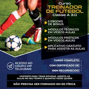 O Curso Treinador de Futebol Classe A 3.0 Funciona? Sim, o Curso Treinador de Futebol Classe A 3.0 funciona. O curso emerge como uma ferramenta essencial para profissionais de educação física e treinadores de futebol que almejam alcançar a excelência em seu trabalho com atletas. Com uma abordagem abrangente e especializada, este curso oferece uma série de módulos em vídeo aulas, que abordam desde os fundamentos do esporte até aspectos cruciais como reabilitação e prevenção de lesões. Um dos pontos mais destacados deste curso é sua orientação para profissionais da área da saúde, reconhecendo a importância de uma abordagem holística e embasada em conhecimento científico no desenvolvimento e no cuidado dos atletas. Ao mesmo tempo em que oferece conhecimentos técnicos e táticos essenciais para o treinamento eficaz, o curso também enfatiza a necessidade de compreender e considerar a saúde física e mental dos jogadores. O Curso Treinador de Futebol Classe A 3.0 Vale a Pena? Sim, o Curso Treinador de Futebol Classe A 3.0 vale a pena. Os módulos em vídeo aulas proporcionam uma experiência de aprendizado dinâmica e acessível, permitindo que os profissionais absorvam o conteúdo de forma eficiente e conveniente. Desde conceitos básicos até estratégias avançadas, o curso abrange uma ampla gama de tópicos relevantes, capacitando os participantes a aplicarem os conhecimentos adquiridos de maneira prática e efetiva em seu ambiente de trabalho. Além disso, é crucial ressaltar que o curso Treinador de Futebol Classe A enfatiza a importância da consulta médica profissional em questões relacionadas à saúde dos atletas. Embora forneça uma base sólida de conhecimento, o curso não substitui o parecer médico qualificado e incentiva os profissionais a sempre procurarem orientação especializada quando necessário. Em suma, o curso Treinador de Futebol Classe A representa um investimento valioso para profissionais que buscam aprimorar suas habilidades e conhecimentos no mundo do futebol. Ao combinar uma abordagem abrangente, orientação para a saúde e uma plataforma de aprendizado acessível, este curso se destaca como uma ferramenta essencial para aqueles que desejam elevar o padrão profissional e oferecer o melhor cuidado possível aos seus atletas. Para quem o Curso Treinador de Futebol Classe A 3.0 é Bom? Profissionais de educação física que trabalham com equipes esportivas, especialmente de futebol. Treinadores de futebol de todos os níveis, desde iniciantes até aqueles com experiência avançada. Profissionais que buscam uma formação abrangente que inclua aspectos fundamentais, técnicos, táticos, de reabilitação e prevenção de lesões. Indivíduos que reconhecem a importância de consultar profissionais de saúde em questões relacionadas ao bem-estar dos atletas.