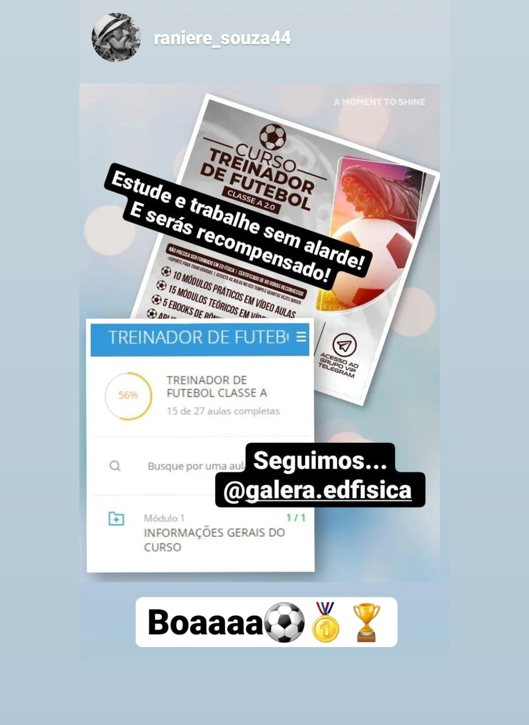 O Curso Treinador de Futebol Classe A 3.0 Funciona? Sim, o Curso Treinador de Futebol Classe A 3.0 funciona. O curso emerge como uma ferramenta essencial para profissionais de educação física e treinadores de futebol que almejam alcançar a excelência em seu trabalho com atletas. Com uma abordagem abrangente e especializada, este curso oferece uma série de módulos em vídeo aulas, que abordam desde os fundamentos do esporte até aspectos cruciais como reabilitação e prevenção de lesões. Um dos pontos mais destacados deste curso é sua orientação para profissionais da área da saúde, reconhecendo a importância de uma abordagem holística e embasada em conhecimento científico no desenvolvimento e no cuidado dos atletas. Ao mesmo tempo em que oferece conhecimentos técnicos e táticos essenciais para o treinamento eficaz, o curso também enfatiza a necessidade de compreender e considerar a saúde física e mental dos jogadores. O Curso Treinador de Futebol Classe A 3.0 Vale a Pena? Sim, o Curso Treinador de Futebol Classe A 3.0 vale a pena. Os módulos em vídeo aulas proporcionam uma experiência de aprendizado dinâmica e acessível, permitindo que os profissionais absorvam o conteúdo de forma eficiente e conveniente. Desde conceitos básicos até estratégias avançadas, o curso abrange uma ampla gama de tópicos relevantes, capacitando os participantes a aplicarem os conhecimentos adquiridos de maneira prática e efetiva em seu ambiente de trabalho. Além disso, é crucial ressaltar que o curso Treinador de Futebol Classe A enfatiza a importância da consulta médica profissional em questões relacionadas à saúde dos atletas. Embora forneça uma base sólida de conhecimento, o curso não substitui o parecer médico qualificado e incentiva os profissionais a sempre procurarem orientação especializada quando necessário. Em suma, o curso Treinador de Futebol Classe A representa um investimento valioso para profissionais que buscam aprimorar suas habilidades e conhecimentos no mundo do futebol. Ao combinar uma abordagem abrangente, orientação para a saúde e uma plataforma de aprendizado acessível, este curso se destaca como uma ferramenta essencial para aqueles que desejam elevar o padrão profissional e oferecer o melhor cuidado possível aos seus atletas. Para quem o Curso Treinador de Futebol Classe A 3.0 é Bom? Profissionais de educação física que trabalham com equipes esportivas, especialmente de futebol. Treinadores de futebol de todos os níveis, desde iniciantes até aqueles com experiência avançada. Profissionais que buscam uma formação abrangente que inclua aspectos fundamentais, técnicos, táticos, de reabilitação e prevenção de lesões. Indivíduos que reconhecem a importância de consultar profissionais de saúde em questões relacionadas ao bem-estar dos atletas.